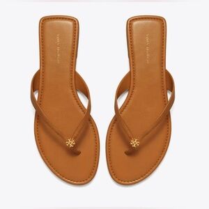 NWT Tory Burch Classic Leather Flip Flops Size 7.5